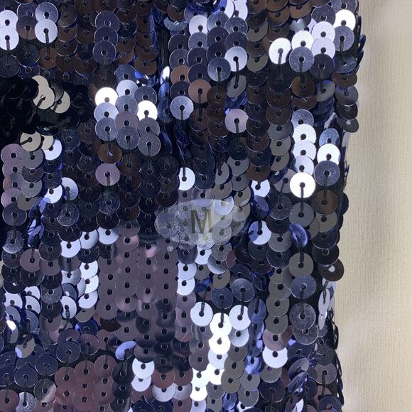 Studio Y Womens Sequin Tank Top Sz Medium Glitter Lined Star Sparkly Sleeveless - Picture 4 of 9